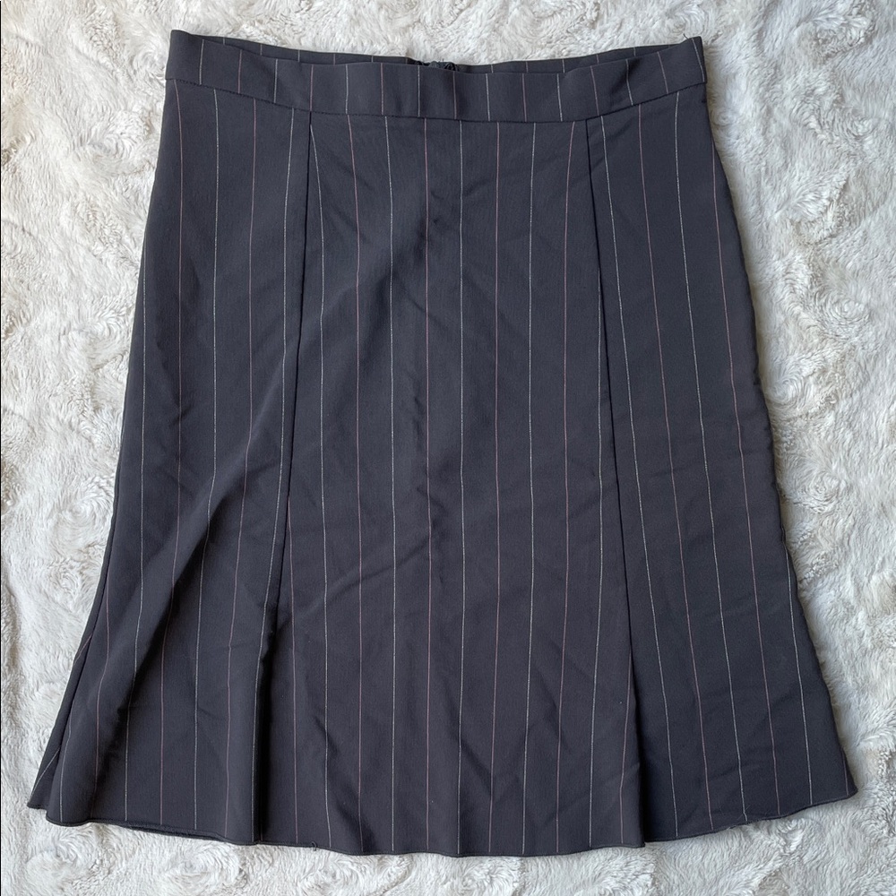 Spice Wear Charcoal Gray Pinstripe Skirt